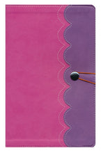 Load image into Gallery viewer, NirV Adventure Bible for Early Readers, Italian Duo-Tone, Elastic Closure, Amethyst/Pink