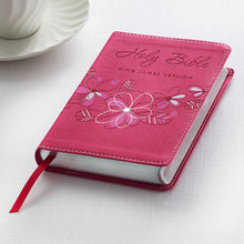 Load image into Gallery viewer, Pink Faux Leather Compact King James Version Bible - KJV009