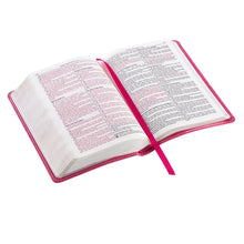 Load image into Gallery viewer, Pink Faux Leather Compact King James Version Bible - KJV009