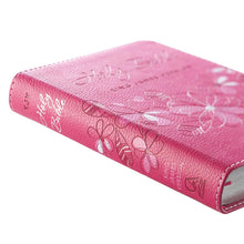 Load image into Gallery viewer, Pink Faux Leather Compact King James Version Bible - KJV009