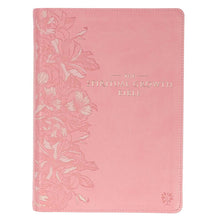 Load image into Gallery viewer, Pink Faux Leather Spiritual Growth Bible