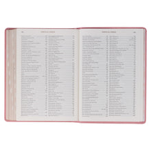 Load image into Gallery viewer, Pink Faux Leather Spiritual Growth Bible