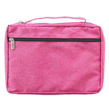 Load image into Gallery viewer, Pray Wait Trust Pink Poly-canvas Value Bible Cover
