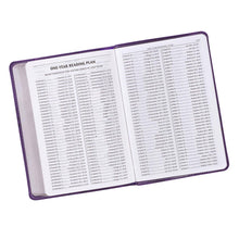 Load image into Gallery viewer, Purple Faux Leather Compact King James Version Bible - KJV004