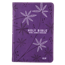 Load image into Gallery viewer, Purple Faux Leather Compact King James Version Bible - KJV004