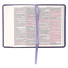 Load image into Gallery viewer, Purple Faux Leather King James Version Mini Pocket Bible  KJV150