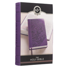 Load image into Gallery viewer, Purple Floral Faux Leather Giant Print King James Version Bible - KJV037