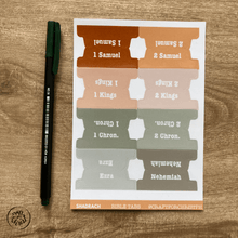 Load image into Gallery viewer, Bible Tabs - Craft for Christ - Shadrach - Pealable sticker for Journaling Medium and Small Bibles