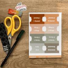 Load image into Gallery viewer, Bible Tabs - Craft for Christ - Shadrach - Pealable sticker for Journaling Medium and Small Bibles
