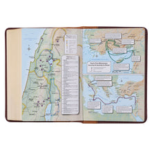 Load image into Gallery viewer, Saddle Tan and Butterscotch Large Print Compact KJV Bible - KJV155