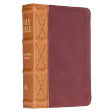 Load image into Gallery viewer, Saddle Tan and Butterscotch Large Print Compact KJV Bible - KJV155