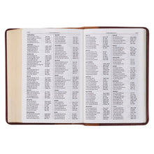 Load image into Gallery viewer, Saddle Tan and Butterscotch Large Print Compact KJV Bible - KJV155