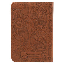 Load image into Gallery viewer, Tan Faux Leather King James Version Pocket Bible - KJV014
