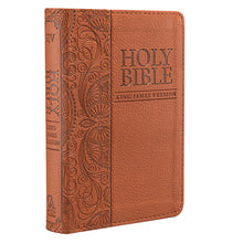 Load image into Gallery viewer, Tan Faux Leather King James Version Pocket Bible - KJV014