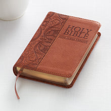 Load image into Gallery viewer, Tan Faux Leather King James Version Pocket Bible - KJV014