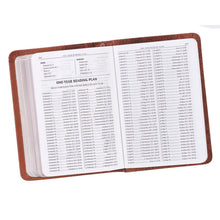 Load image into Gallery viewer, Tan Faux Leather King James Version Pocket Bible - KJV014