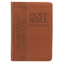 Load image into Gallery viewer, Tan Faux Leather King James Version Pocket Bible - KJV014