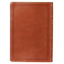 Load image into Gallery viewer, Tan Faux Leather Super Giant Print King James Version Bible KJV077