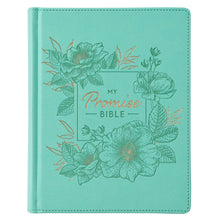Load image into Gallery viewer, Teal Faux Leather Hardcover KJV My Promise Bible - KJV120