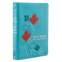 Load image into Gallery viewer, Turquoise Faux Leather Compact KJV Bible - KJV010