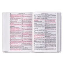 Load image into Gallery viewer, White Faux Leather Compact King James Version Bible - KJV006