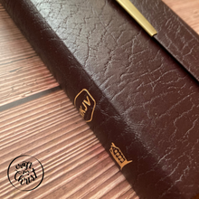 Load image into Gallery viewer, NKJV Classic Checkbook Bible, Bonded leather, black with snap-flap