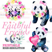 Load image into Gallery viewer, Faithful Friends bible journaling printable file