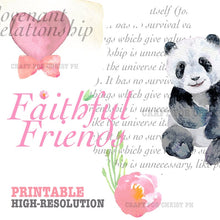 Load image into Gallery viewer, Faithful Friends bible journaling printable file