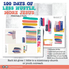 Load image into Gallery viewer, 100 Days of Less Hustle More Jesus Printable