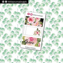 Load image into Gallery viewer, Faith Planner Floral Tickets Journaling Stickers