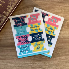 Load image into Gallery viewer, Tagalog Bible Tabs - Craft for Christ - Bright Lights - Pealable sticker for Journaling Medium and Small Bibles
