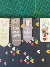 Load image into Gallery viewer, Bible Verse magnetic bookmark for Bible & Journal