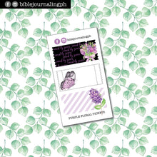 Load image into Gallery viewer, Faith Planner Floral Tickets Journaling Stickers
