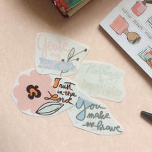 Load image into Gallery viewer, Bible verse phrase stickers