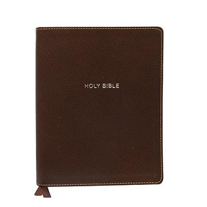 NKJV, Journal the Word Reference Bible, Leathersoft, Brown, Red Letter, Comfort Print