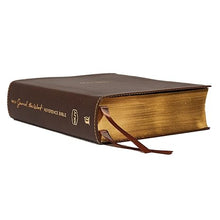 Load image into Gallery viewer, NKJV, Journal the Word Reference Bible, Leathersoft, Brown, Red Letter, Comfort Print

