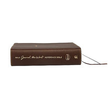 Load image into Gallery viewer, NKJV, Journal the Word Reference Bible, Leathersoft, Brown, Red Letter, Comfort Print
