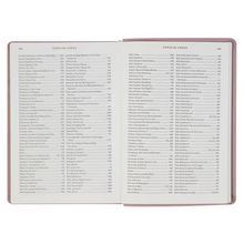 Load image into Gallery viewer, NLT Dusty Mauve Faux Leather Spiritual Growth Bible
