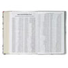 Lichen Gray Floral Faux Leather Hardcover King James Version Bible - Psalm 23:3