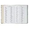 Lichen Gray Floral Faux Leather Hardcover King James Version Bible - Psalm 23:3
