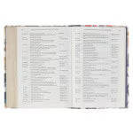 Load image into Gallery viewer, Navy Leaf Faux Leather Spiritual Growth Bible
