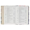 Navy Leaf Faux Leather Spiritual Growth Bible