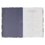 Load image into Gallery viewer, Navy Leaf Faux Leather Spiritual Growth Bible
