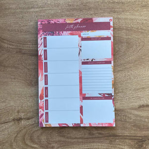 Faith Planner | Weekly Planner Notepad | RED