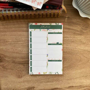 Faith Planner | Weekly Planner Notepad | GREEN