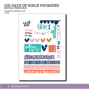 100 Days of Bible Promises Printable
