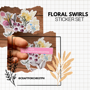 FLORAL SWIRLS - Sticker set