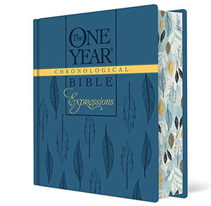 The One Year Chronological Bible Expressions Hardcover / Blue Deluxe