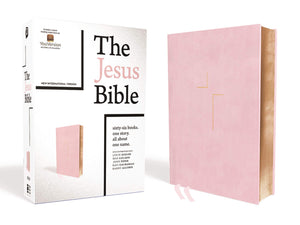 The Jesus Bible, NIV Edition, Leathersoft over Board, Pink, Comfort Print