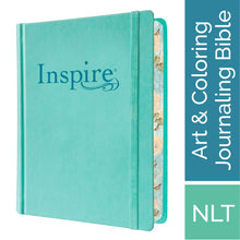 Load image into Gallery viewer, Inspire Bible NLT, Leatherlike Hardcover, Aquamarine
